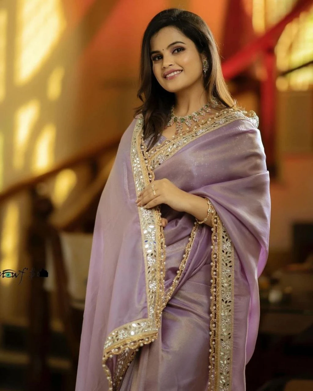 Designer Tissue Silk Fabric Saree With Mirror Work Wholesale — Wholesale Sarees, MPA wholesale from Surat — Photo 6